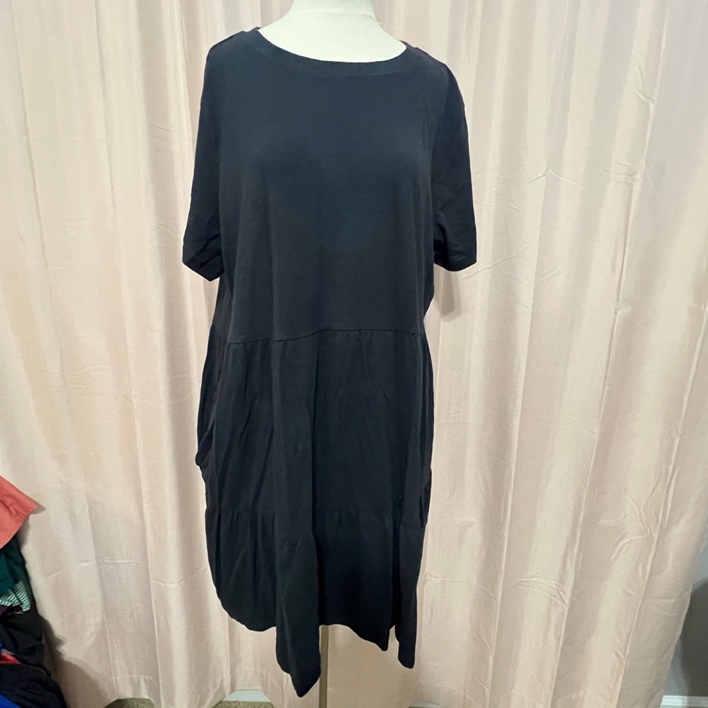 GAP Black Midi Dress Casual XXL